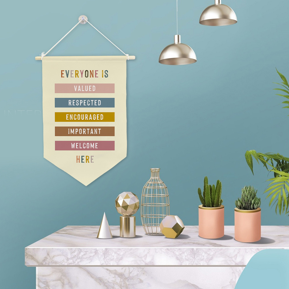Wooden Pole Wall Hanging Banner